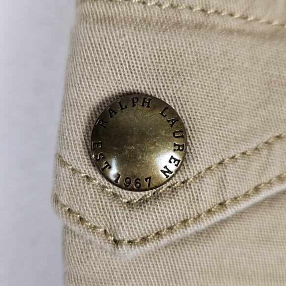 Polo Ralph Lauren Womens Cargo Pant Safari Utility Khaki Outdoor Pockets Tan 10 - Picture 7 of 16